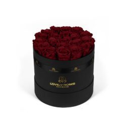 Preserved Roses in a Round Box Medium